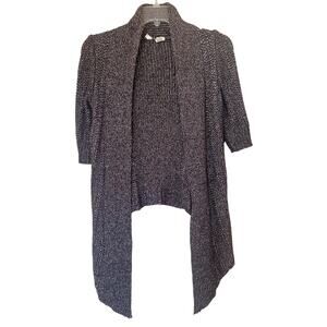 Moth Anthropologie Short Sleeve Open Knit Cardigan Sweater Size XS